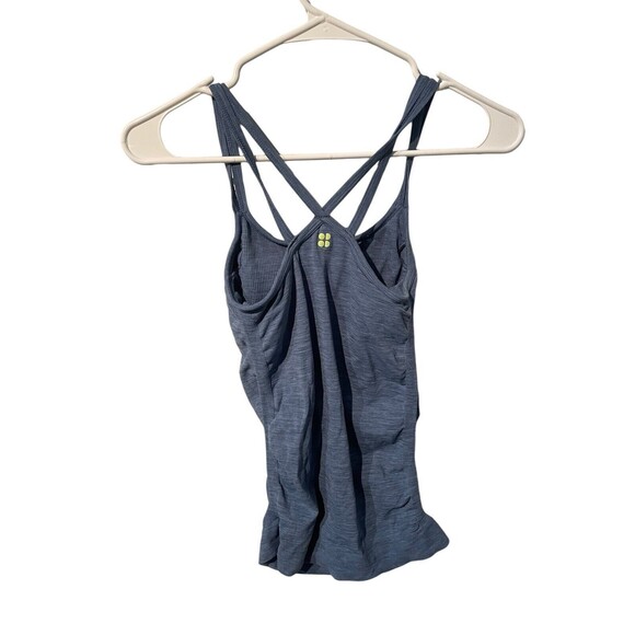 Sweaty Betty Womens Strappy Tank Top Heather Blue Athleisure Gym Yoga Size XS - Picture 2 of 7